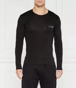 Лонгслив Emporio Armani Slim Fit, черный