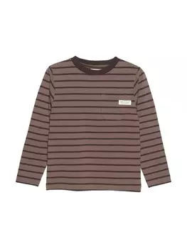 Лонгслив enfant Langarmshirt ENT-Shirt LS Stripe - 230341 Langarmshirt mit Streifen, коричневый