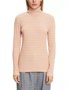 Лонгслив ESPRIT, цвет Apricot/Hellblau