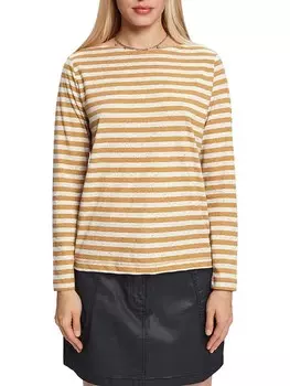 Лонгслив ESPRIT Longsleeve, цвет Camel/Creme