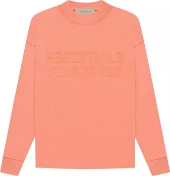 Лонгслив Fear of God Essentials Kids Long-Sleeve Tee 'Coral', оранжевый