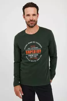 Лонгслив FQ1924 Langarmshirt, зеленый