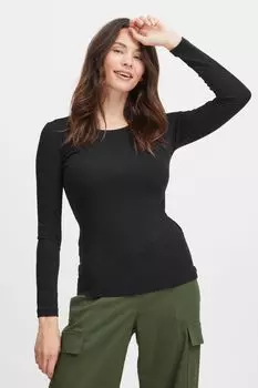 Лонгслив Fransa FRHIZAMOND TEE 16, черный
