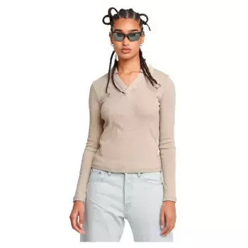 Лонгслив G-Star Polo Slim, бежевый
