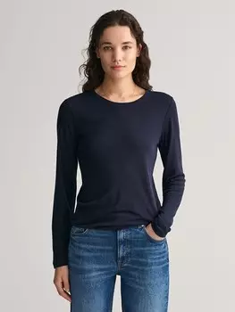 Лонгслив Gant Longsleeve, темно-синий