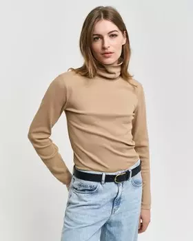 Лонгслив GANT Shirt, кэмел