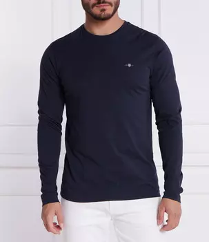 Лонгслив Gant Slim Fit, темно-синий