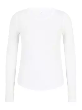Лонгслив Gap Petite Shirt, белый