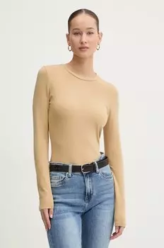 Лонгслив Guess Jeans, бежевый