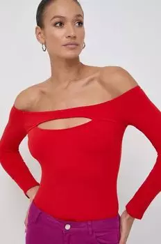 Лонгслив Guess, красный