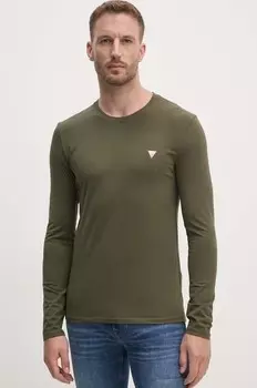 Лонгслив Guess, зеленый