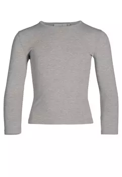 Лонгслив happy girls Shirt, пятнистый серый