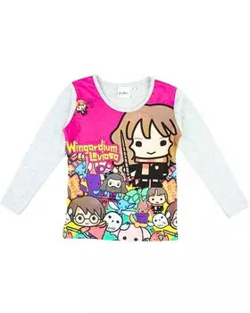 Лонгслив Harry Potter Langarmshirt Harry Potter Cartoon Stil, серый