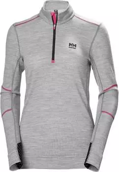 Лонгслив Helly Hansen Lifa Merino Half Zip, черный
