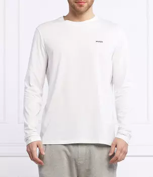 Лонгслив HUGO derol222 regular fit, белый