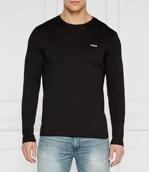 Лонгслив HUGO derol222 regular fit, черный
