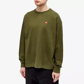Лонгслив Human Made Long Sleeve Tiger, оливковый