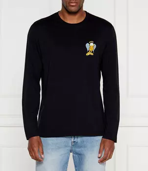 Лонгслив Iceberg Regular Fit, черный