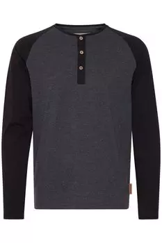 Лонгслив INDICODE Rundhalsshirt, черный