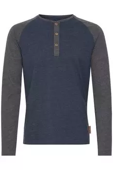 Лонгслив INDICODE Rundhalsshirt, синий