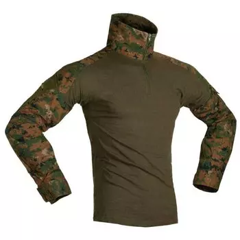 Лонгслив Invadergear Combat, зеленый