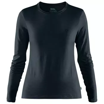 Лонгслив из мериноса Fjllrven Women's Abisko Wool L/S, темно синий