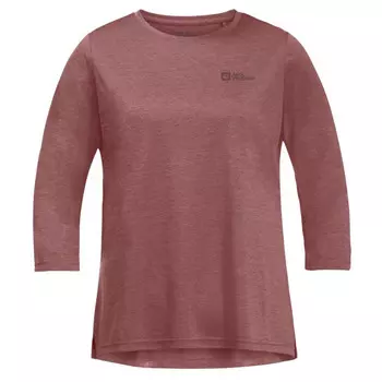 Лонгслив Jack Wolfskin Crosstrail 3/4 Tee, цвет Mineral Red