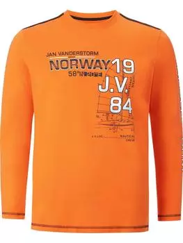 Лонгслив Jan Vanderstorm, оранжевый