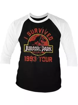 Лонгслив Jurassic Park, белый