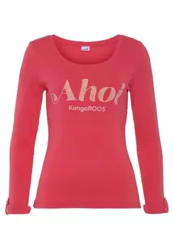 Лонгслив KangaROOS Shirt, цвет light red