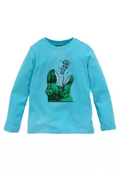 Лонгслив Kidsworld, бирюзовый