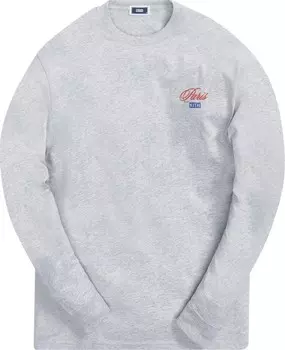 Лонгслив Kith Paris Opening Long-Sleeve Tee 'Light Heather Grey', серый