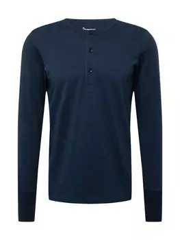 Лонгслив KnowledgeCotton Apparel Shirt, темно-синий
