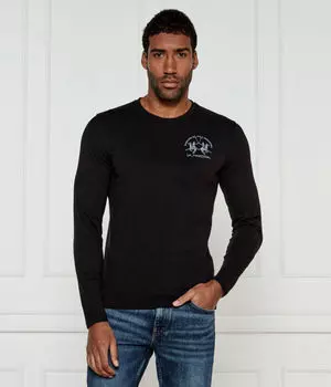 Лонгслив La Martina Regular Fit, черный