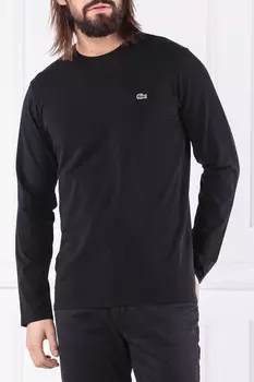 Лонгслив Lacoste regular fit, черный