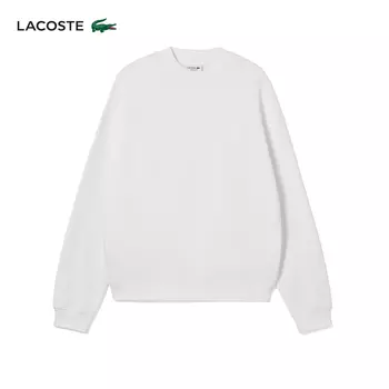 Лонгслив Lacoste с круглым вырезом, белый