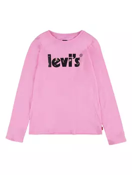 Лонгслив Levi's Kids, розовый