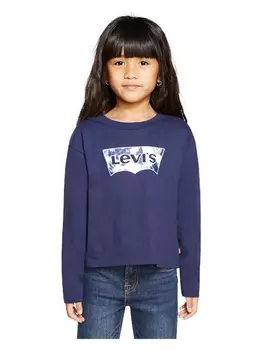 Лонгслив Levi's Kids, темно синий
