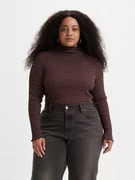 Лонгслив Levis, коричневый