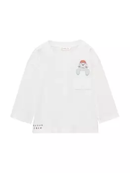 Лонгслив MANGO KIDS FOCA, экрю