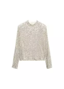 Лонгслив Mango XLENJUEL, цвет Pearl White
