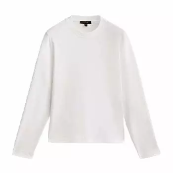 Лонгслив Massimo Dutti Cotton, кремовый