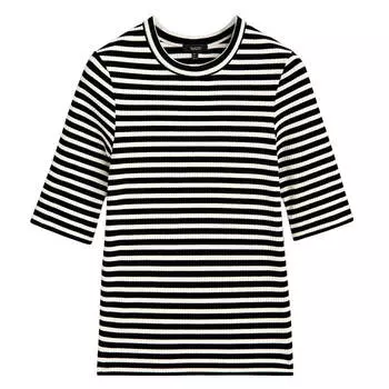Лонгслив Massimo Dutti, темно-синий/белый