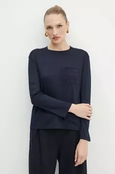 Лонгслив Max Mara Leisure, темно-синий