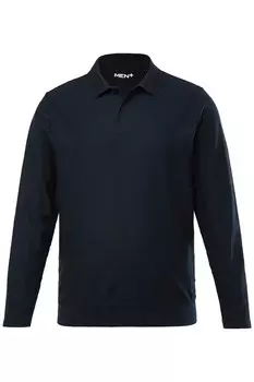 Лонгслив Men Plus Shirt, темно-синий