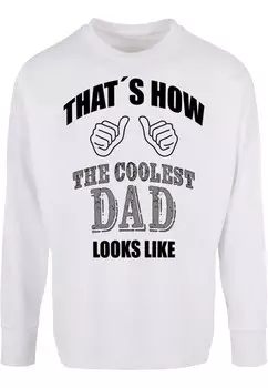 Лонгслив Merchcode COOLEST DAD, белый