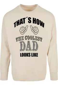 Лонгслив Merchcode COOLEST DAD, песочный