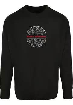 Лонгслив Merchcode MERRY CHRISTMAS, черный