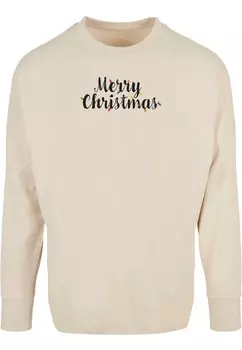 Лонгслив Merchcode MERRY CHRISTMAS, песочный
