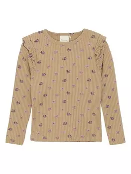 Лонгслив Minymo Longsleeve, светло-коричневый